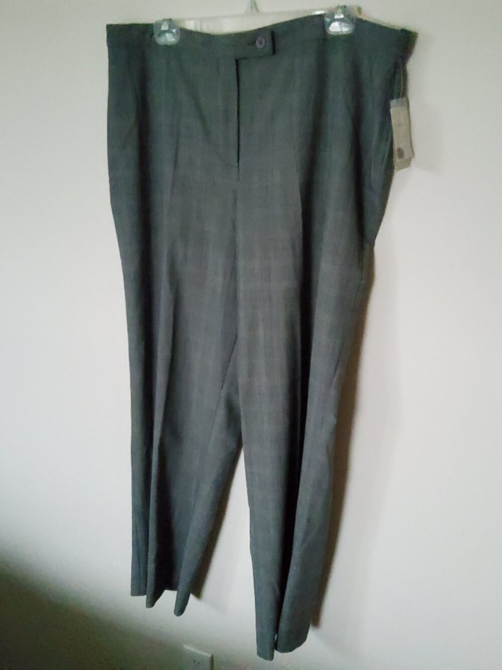 Investments Gray Plaid Dress Pants size 18R